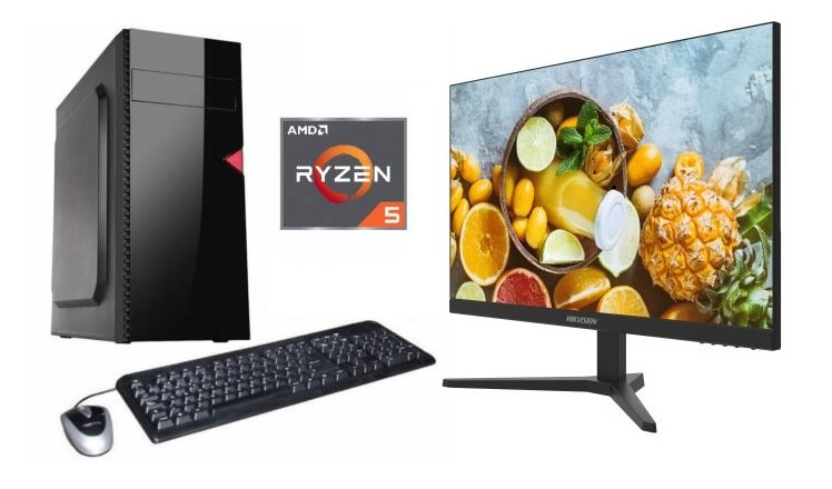 Combo equipo AMD Ryzen 5 + Monitor 24 nuevos!