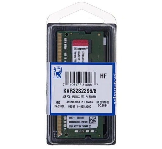 Memoria Kingston DDR4 8GB 3200Mhz sodimm