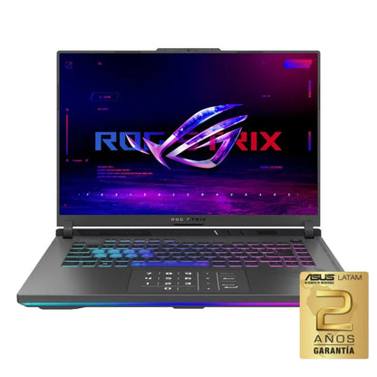 Notebook Gamer Asus ROG Core i9 5.6Ghz, 16GB, 1TB SSD, 16 FHD+ 165Hz, RTX 4070 8GB - Tecatech-uy