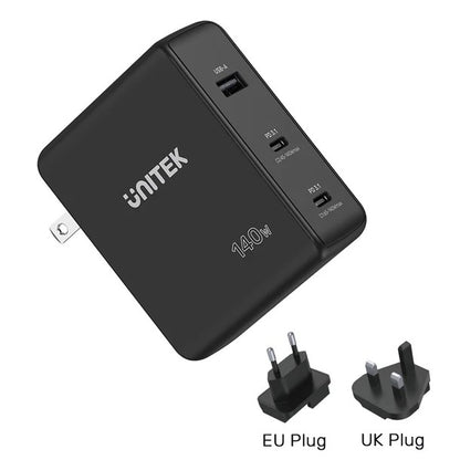 Cargador GaN Unitek Universal 140W PD 3.1