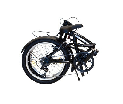 Bicicleta plegable 7 velocidades rodado 20 negro