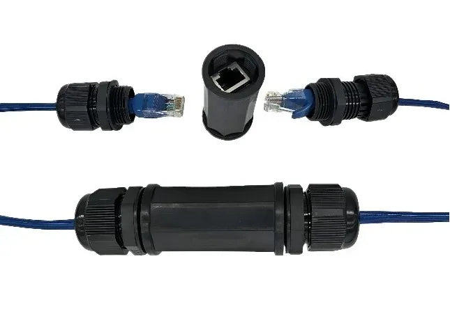 Adaptador Cupla RJ-45 hembra/hembra exterior - Tecatech-uy