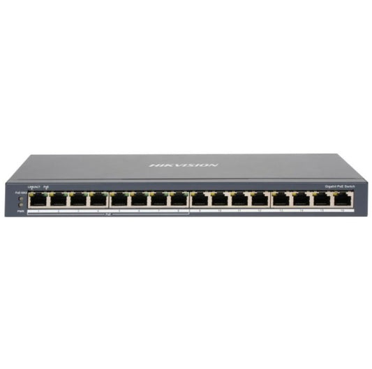 Switch PoE Hikvision 16 puertos gigabit 110W
