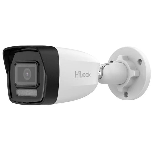 Camara HiLook IP 4MP Smart Hybrid Light bullet exterior - Tecatech-uy
