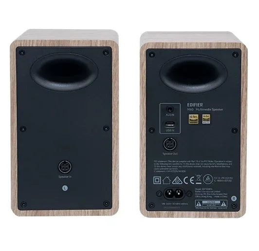 Parlantes Edifier 2.0 M60 66W bluetooth roble - Tecatech-uy