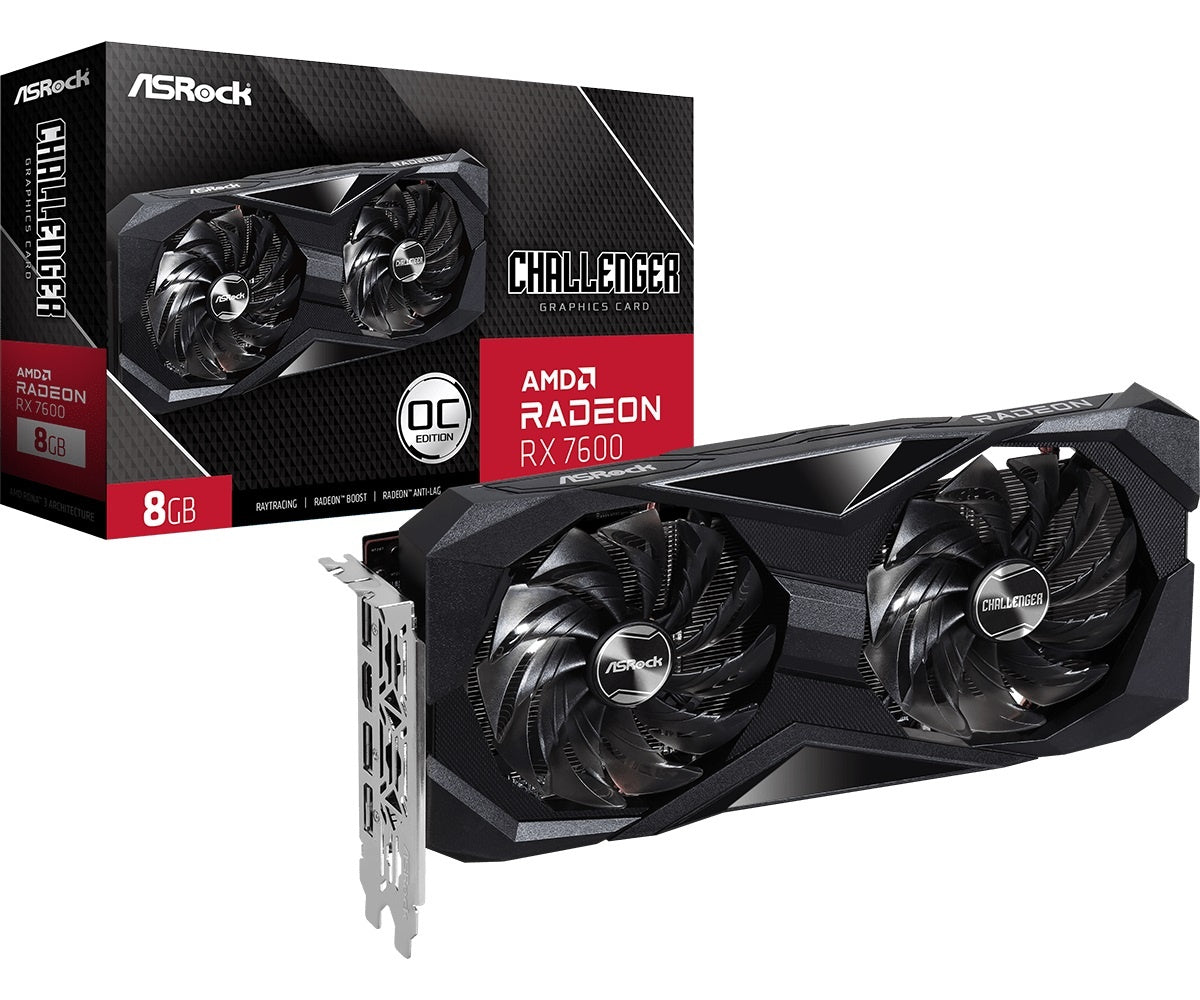 Tarjeta Video Asrock RX7600 Challenger 8GB OC
