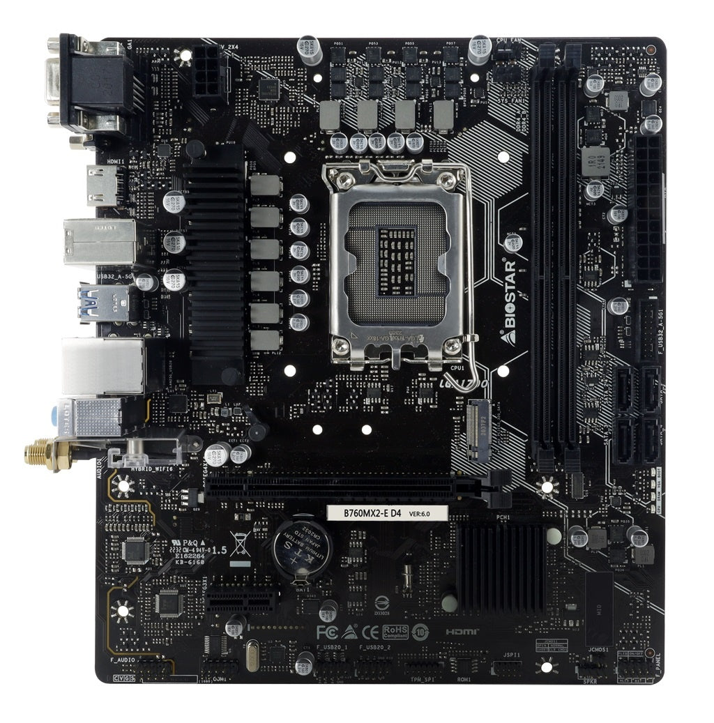 Mother Biostar B760MX2-E D4 LGA 1700