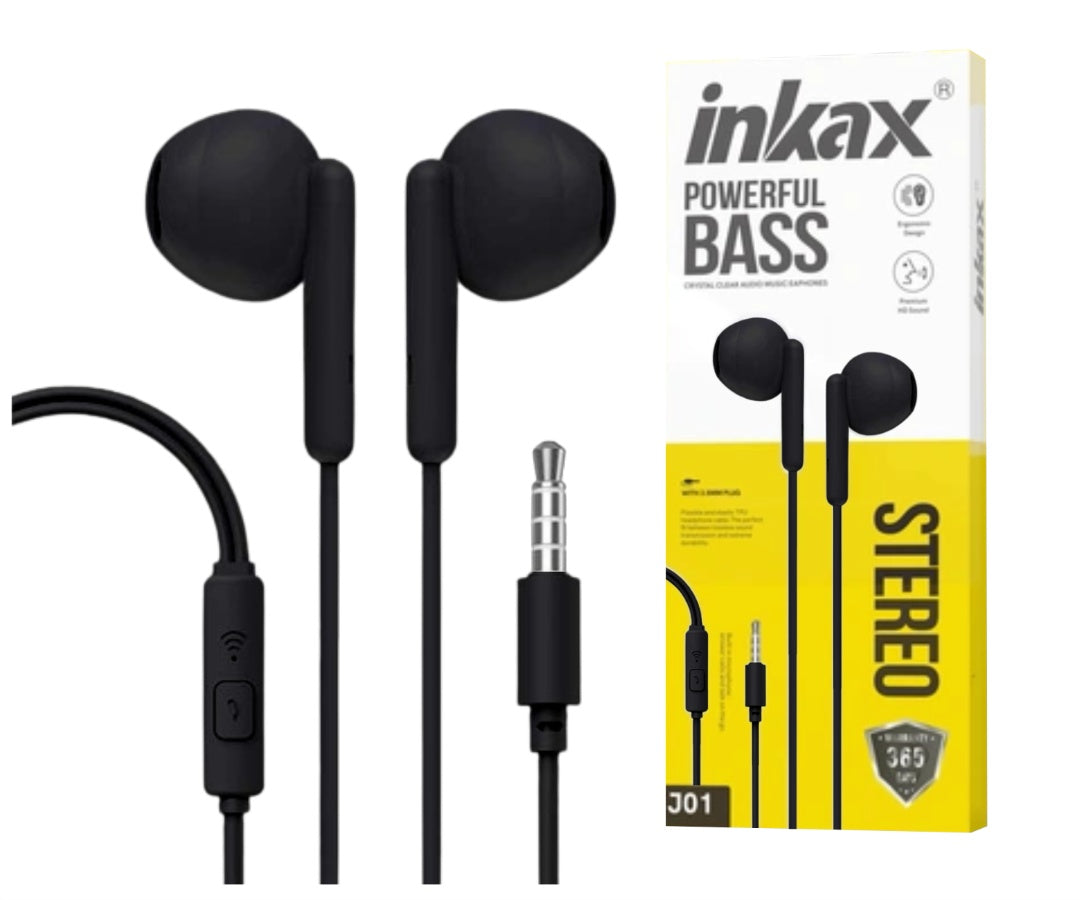 Auriculares Inkax semi-Intra 3.5mm negro