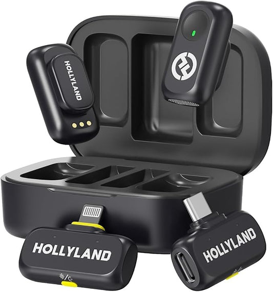 Micrófono Hollyland LARK A1 Combo Hi-Fi Gris