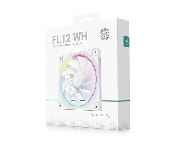Fan Deepcool FL12 Blanco ARGB - Tecatech-uy