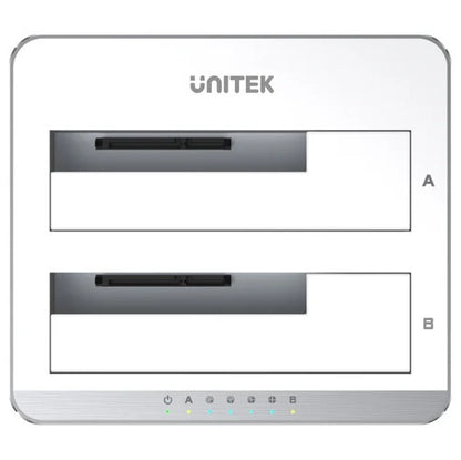 Dock Station Unitek doble bahía para Discos 2.5 y 3.5 SATA 6