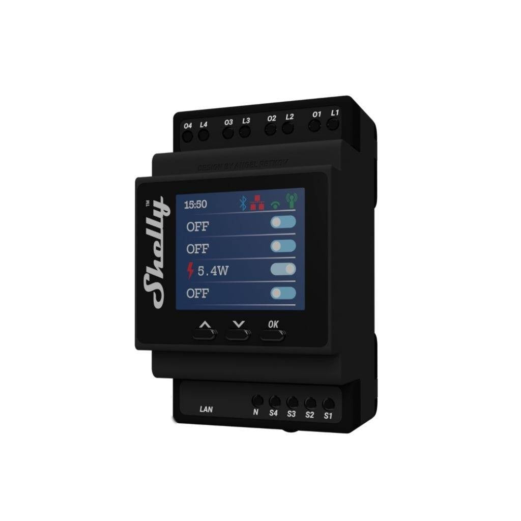 Rele Shelly Pro 4PM cuádruple Wi-fi DIN