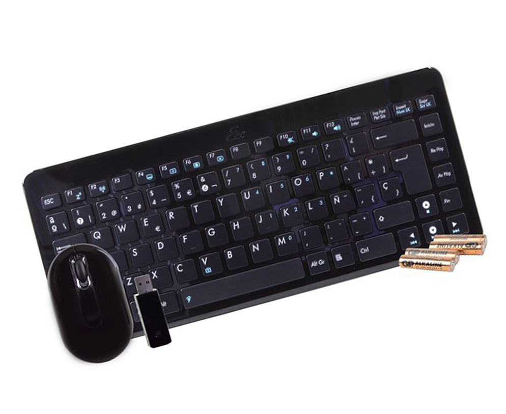 Combo mini teclado y mouse inalambricos asus