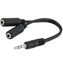 Splitter de audio 3.5mm con cable - Tecatech-uy