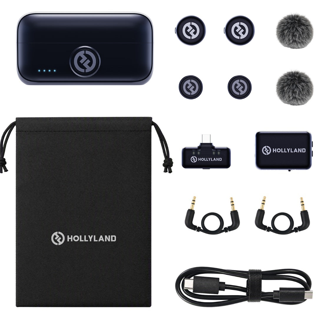 Micrófono Hollyland Lark M3 Combo 2TX + 2RX