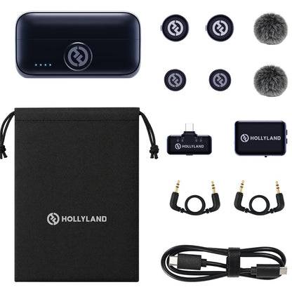 Micrófono Hollyland Lark M3 Combo 2TX + 2RX