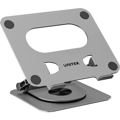 Soporte para Notebook Unitek con HUB USB-C Desmontable 360°