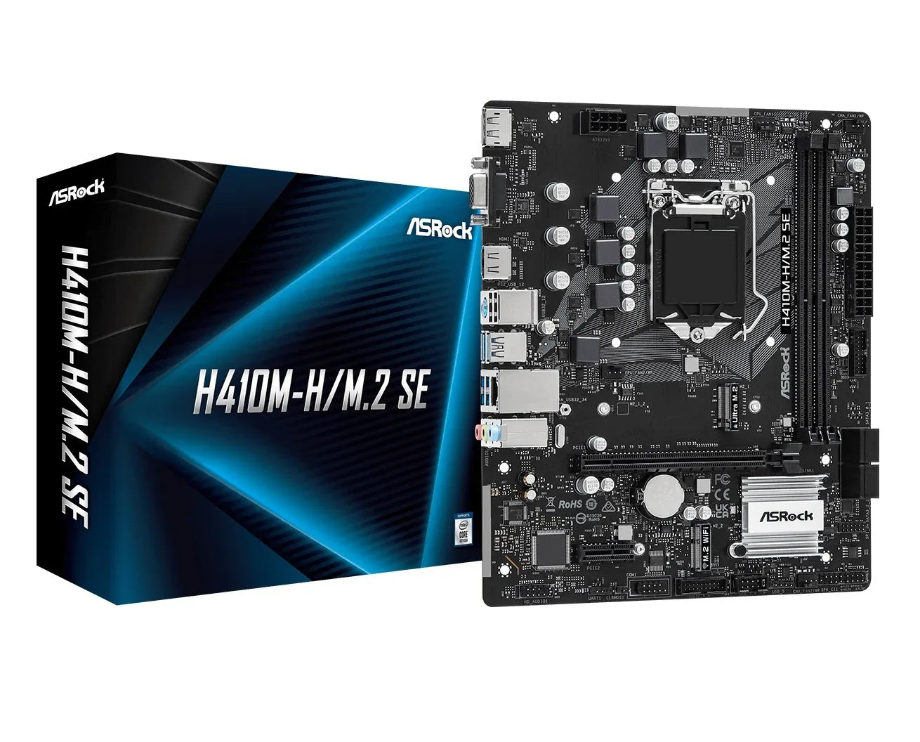 Mother Asrock H410M-H/M.2 SE LGA 1200 - Tecatech-uy