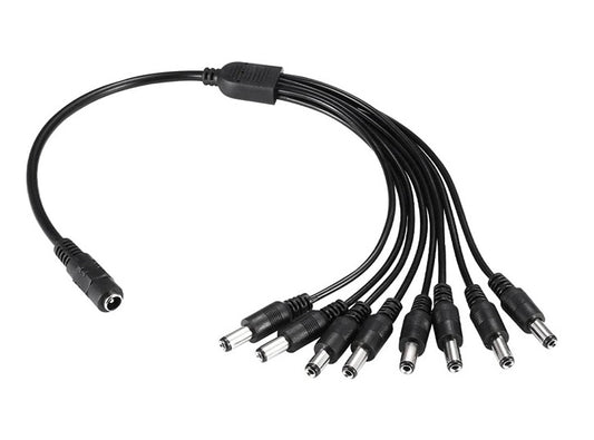 Cable splitter de poder NRG+ 1 a 8 ideal CCTV