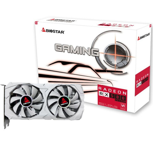 Tarjeta Video Biostar RX580 8GB blanca