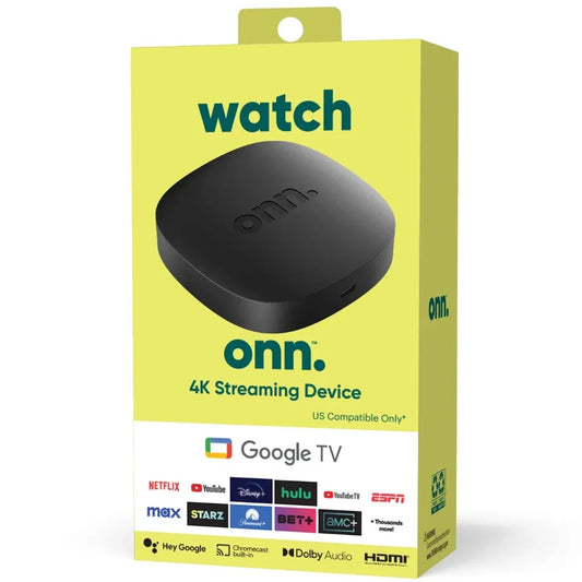 Onn Google TV 4K Streaming Box - Tecatech-uy