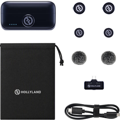 Micrófono Hollyland Lark M3 Combo 2TX + 1RX