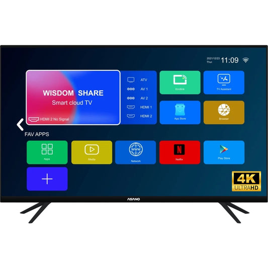 TV LED Asano 50'' 4K sin bordes SMART