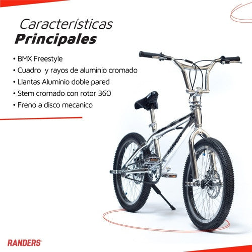 Bicicleta BMX Cromo R20 con rotor 360