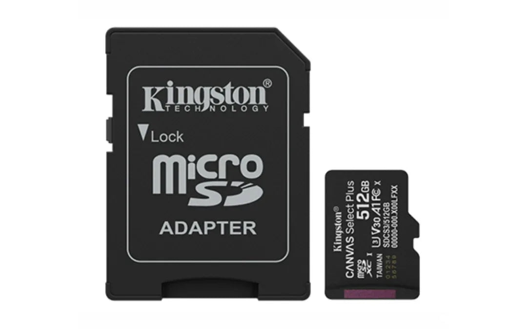 Memoria MicroSD Kingston Select Plus 512GB clase 10 - Tecatech-uy