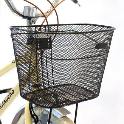 Bicicleta de paseo aluminio c/canasto R26 7V crema