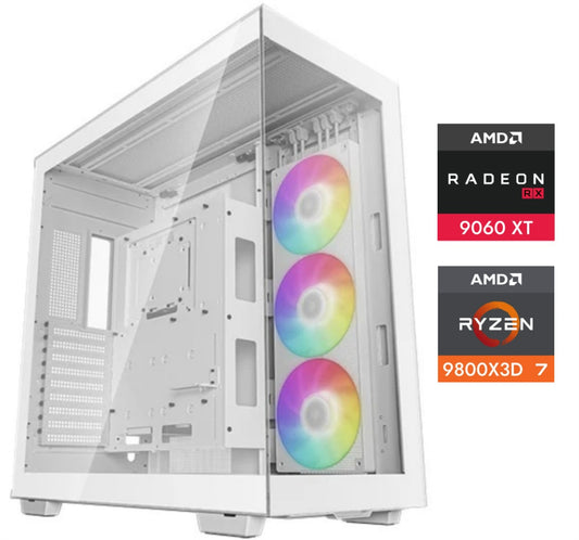 Equipo Gamer Ryzen 7 9800X3D, 32GB, 2TB NVMe, RX9060XT 16GB