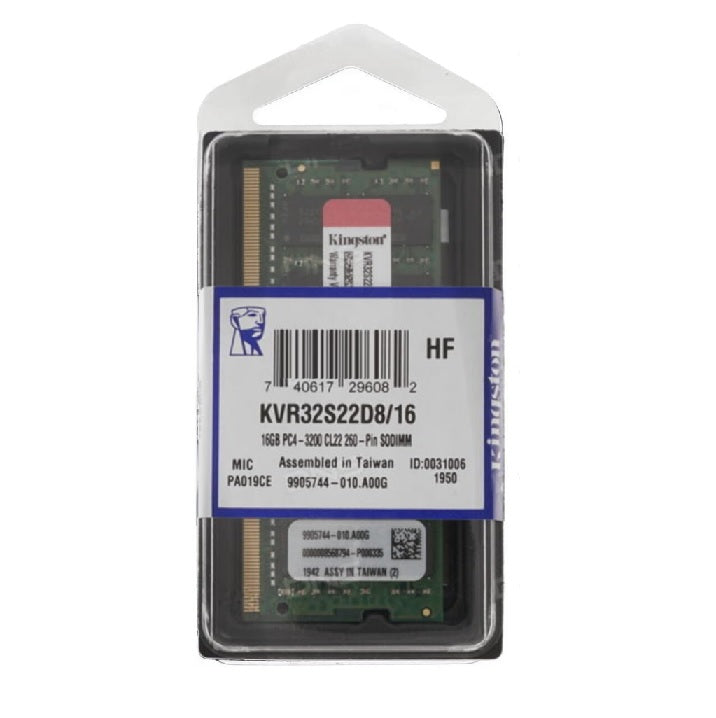 Memoria Kingston DDR4 16GB 3200Mhz sodimm