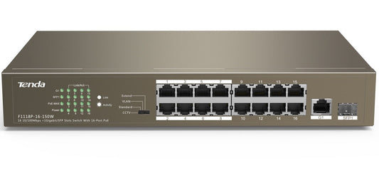 Switch PoE Tenda 16+2 puertos