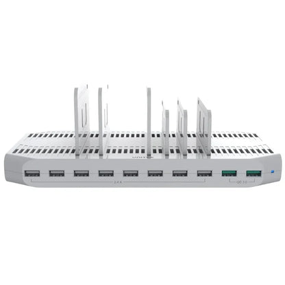 Estación de carga USB Unitek 10 puertos QC 3.0 96W - Tecatech-uy