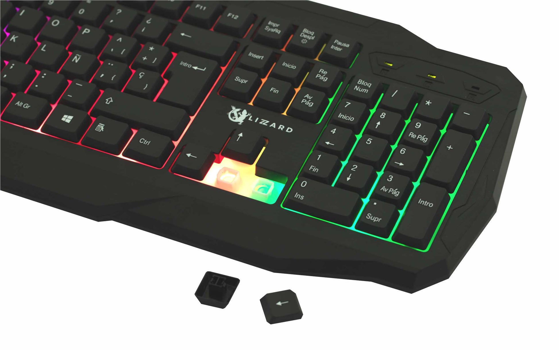 Teclado X-Lizzard gamer RGB en español usb