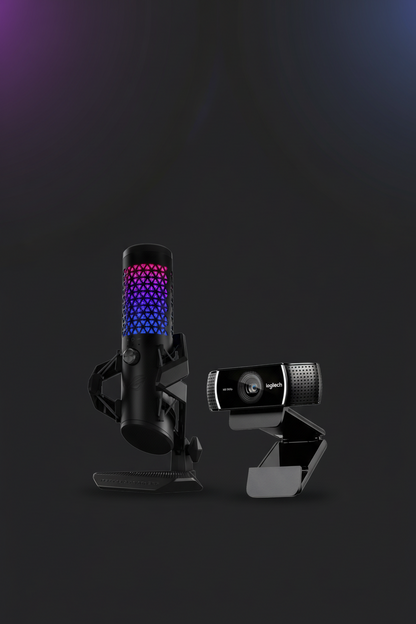 Bundle Streaming ASUS ROG Carnyx + Logitech C922 Pro – Micrófono y Webcam para Streamers